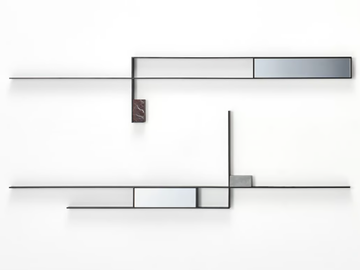 MIRROR LINES - Framed wall-mounted steel mirror by MDF Italia - view 3